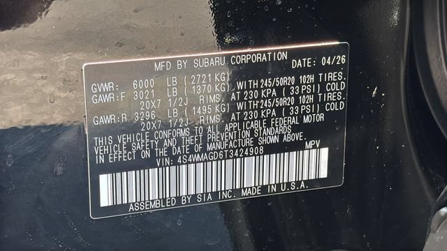 New 2026 Subaru Ascent Limited AWD/4WD image 27