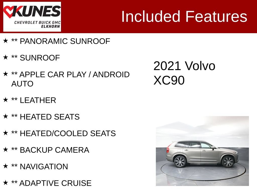 Used 2021 Volvo XC90 T6 Inscription AWD/4WD image 2