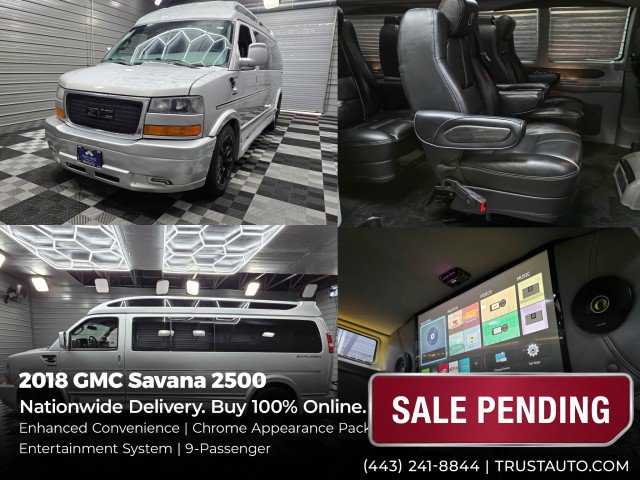 Used 2018 GMC Savana 2500 Extended w/ Enhanced Convenience Package