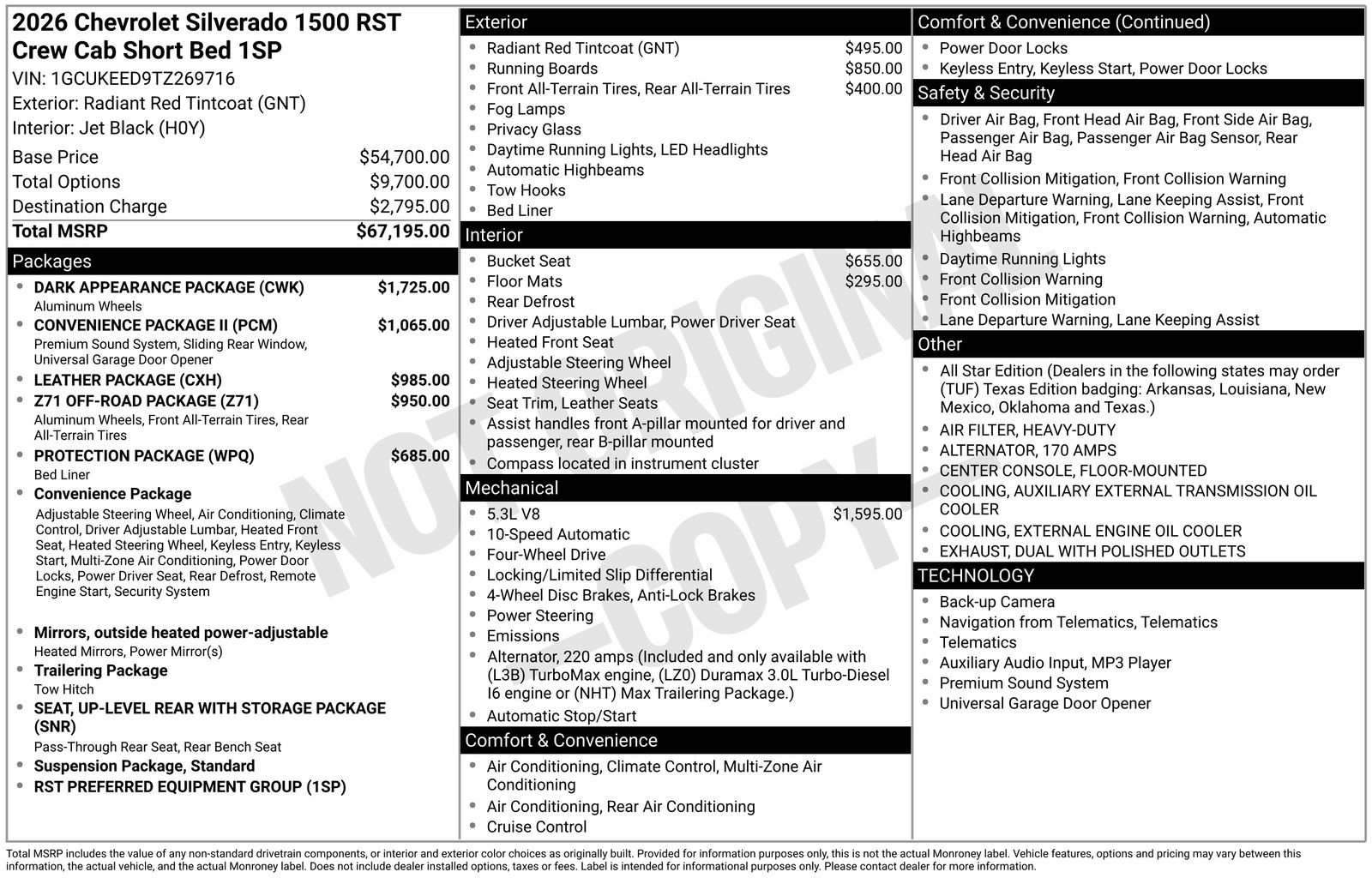 New 2026 Chevrolet Silverado 1500 RST w/ Dark Appearance Package image 22