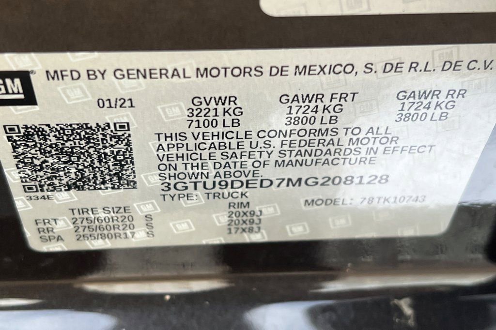 Used 2021 GMC Sierra 1500 SLT w/ SLT Premium Plus Package AWD/4WD image 25