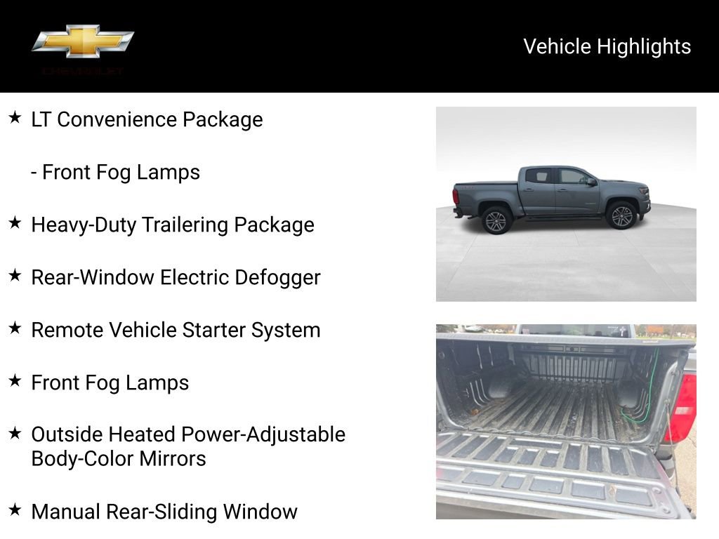 Certified 2020 Chevrolet Colorado LT w/ LT Convenience Package image 19