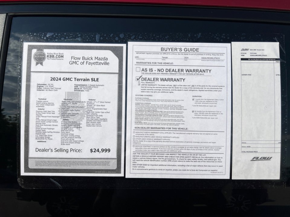 Used 2024 GMC Terrain SLE w/ Driver Convenience Package FWD image 33