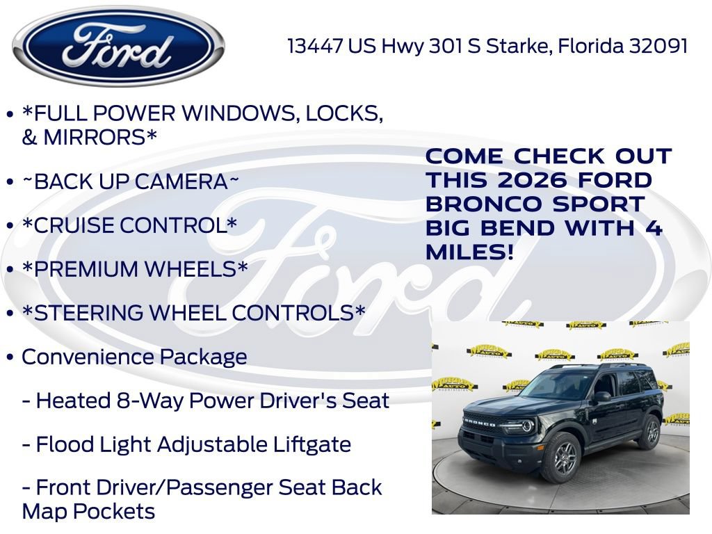 New 2026 Ford Bronco Sport Big Bend w/ Convenience Package AWD/4WD image 10