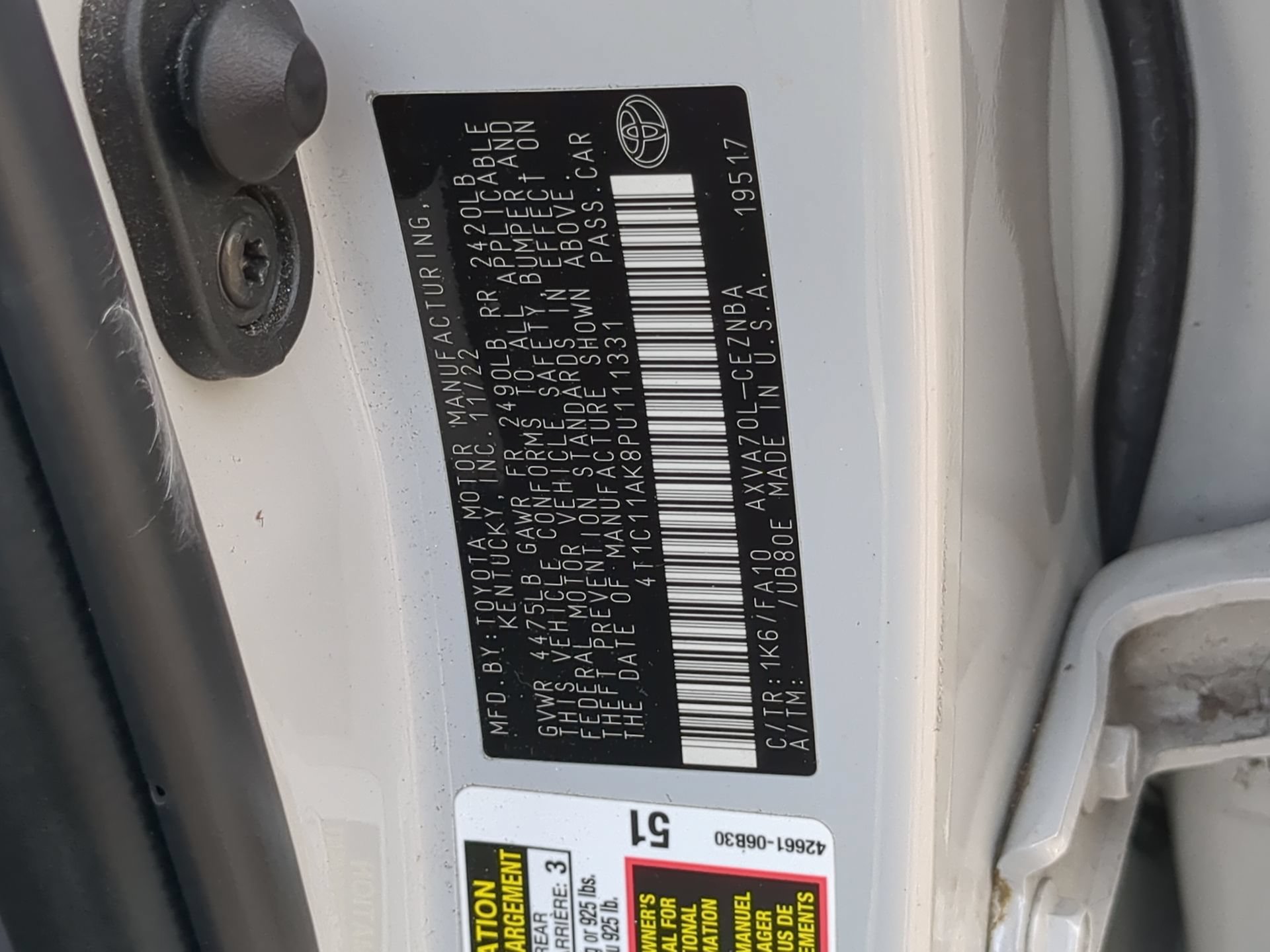 Used 2023 Toyota Camry LE FWD image 69
