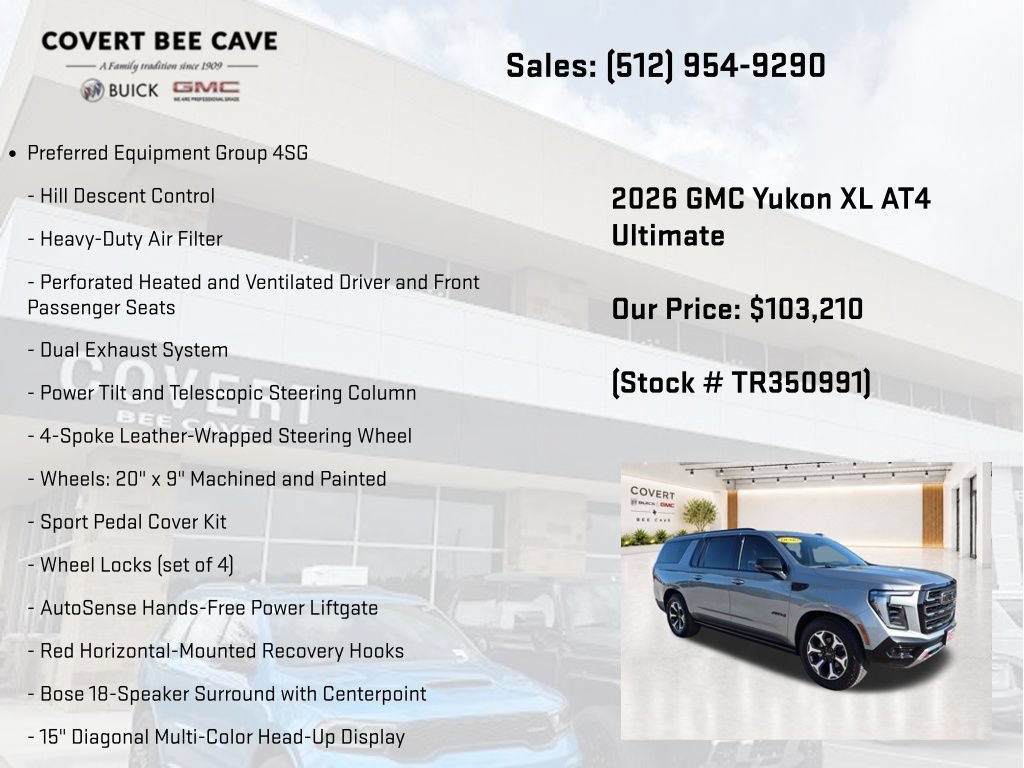 New 2026 GMC Yukon XL AT4 Ultimate AWD/4WD image 13