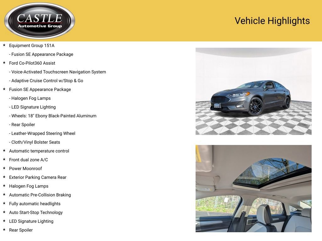 Used 2020 Ford Fusion SE w/ Equipment Group 151A image 4