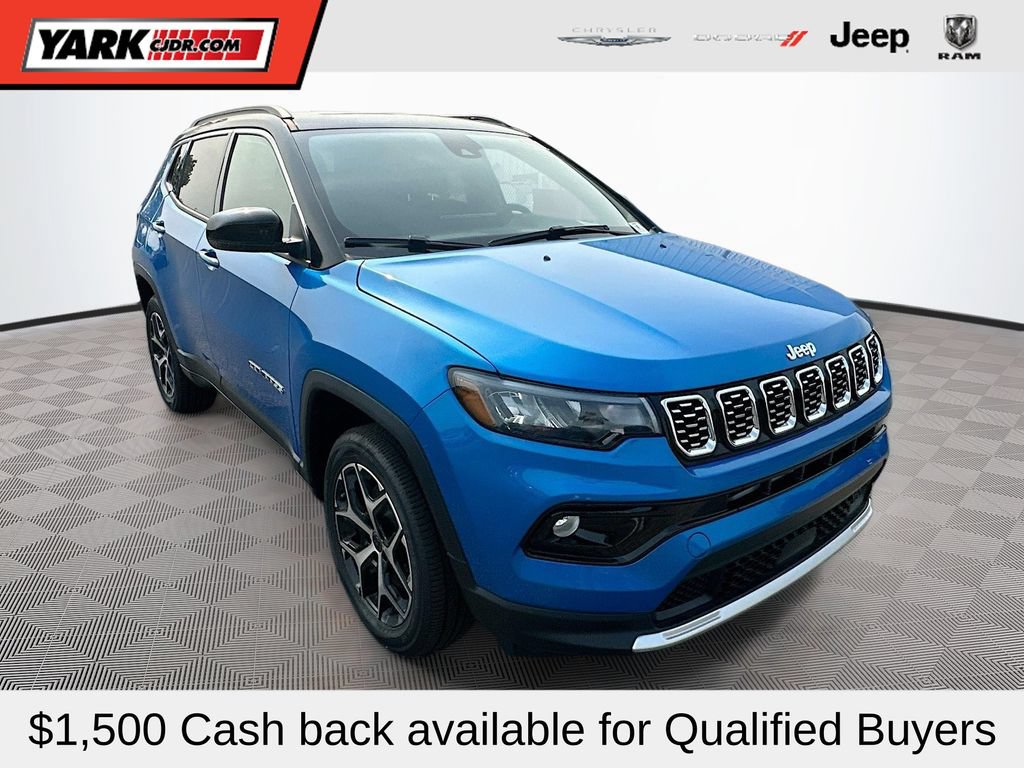 New 2026 Jeep Compass Limited w/ Sun, Sound & Navigation Group