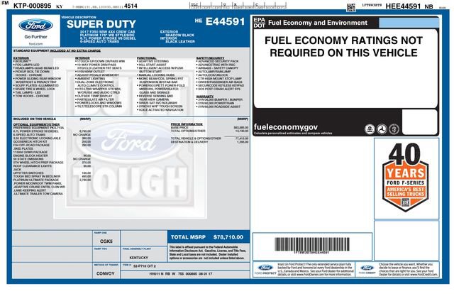 Used 2017 Ford F350 Platinum w/ Platinum Ultimate Package image 26