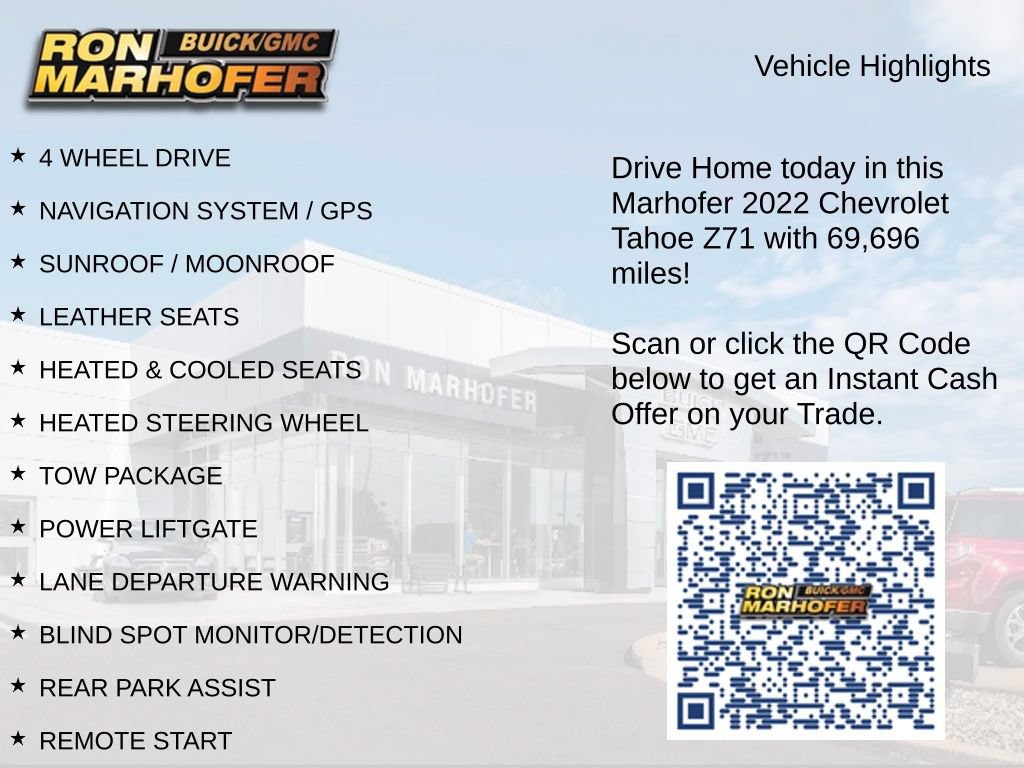 Used 2022 Chevrolet Tahoe Z71 AWD/4WD image 15
