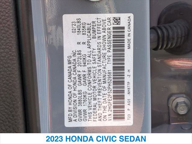 Certified 2023 Honda Civic Sport image 26