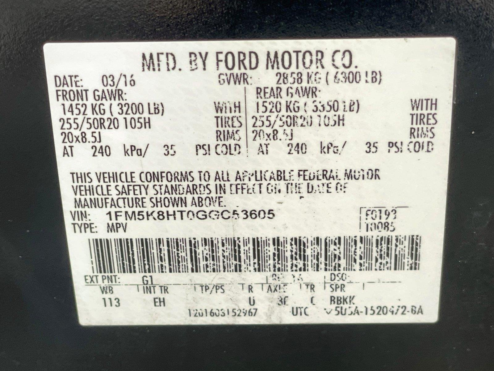 Used 2016 Ford Explorer Platinum AWD/4WD image 35