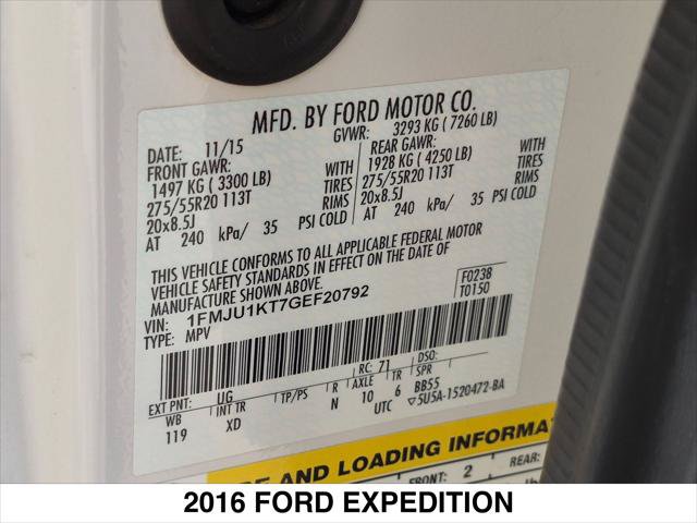 Used 2016 Ford Expedition Limited w/ Equipment Group 301A RWD image 28