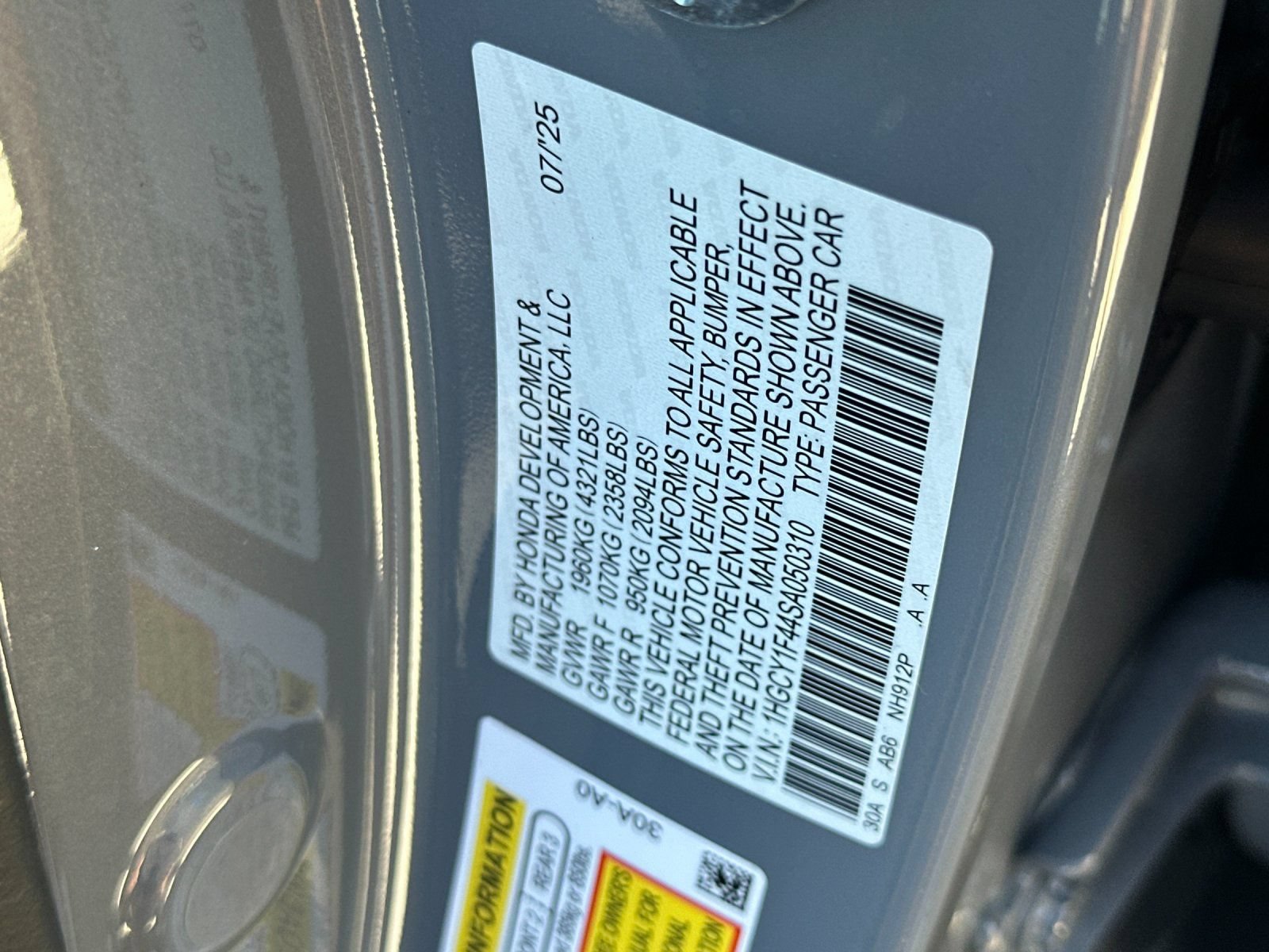 Used 2025 Honda Accord SE image 26