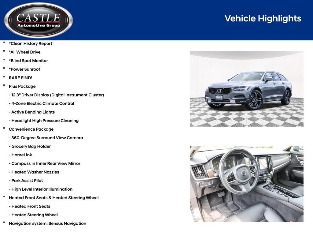 Used 2018 Volvo V90 T5 Cross Country w/ Convenience Package AWD/4WD image 3