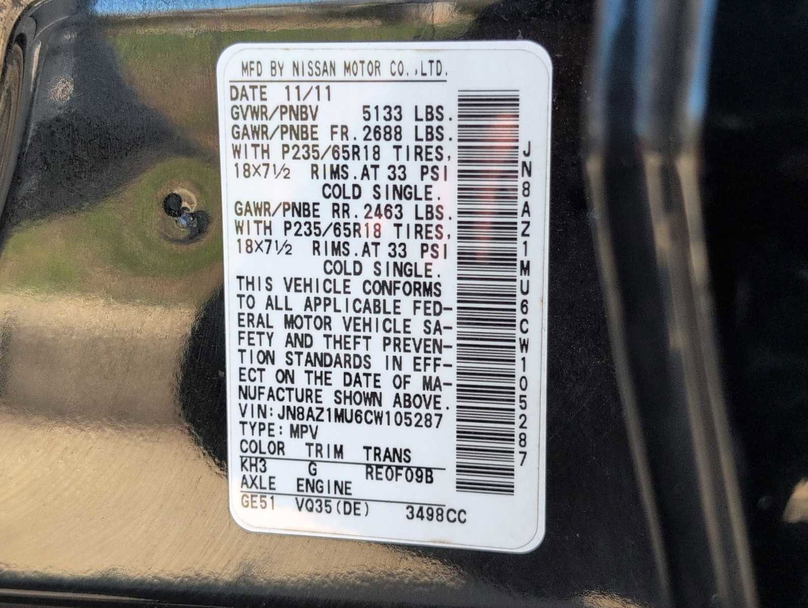 Used 2012 Nissan Murano S FWD image 32