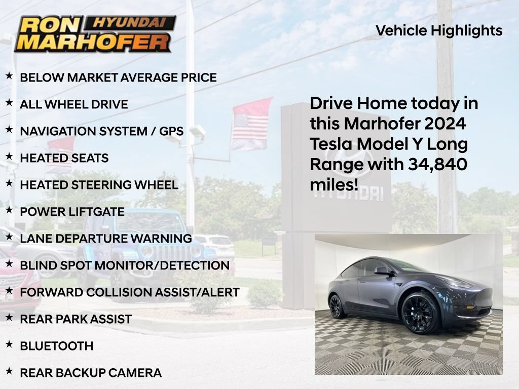 Used 2024 Tesla Model Y Long Range AWD/4WD image 13