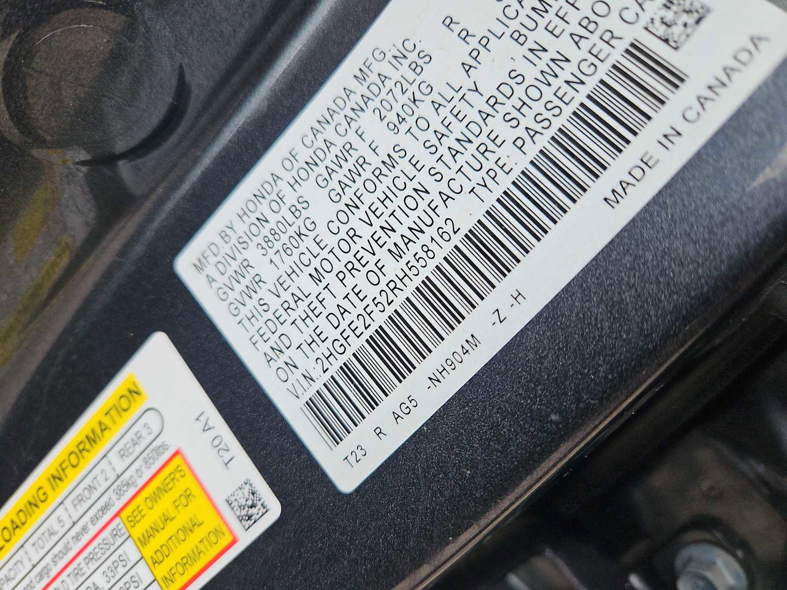 Certified 2024 Honda Civic Sport image 14