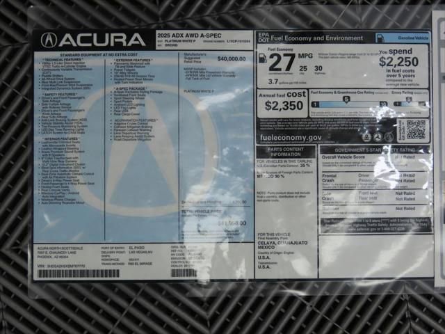 Used 2025 Acura ADX A-Spec image 10