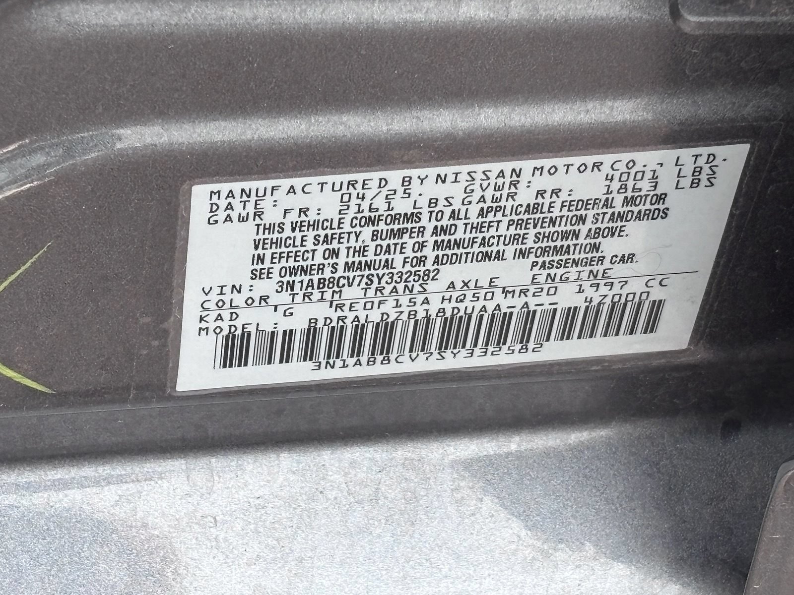 Used 2025 Nissan Sentra SV w/ All-Weather Package FWD image 35