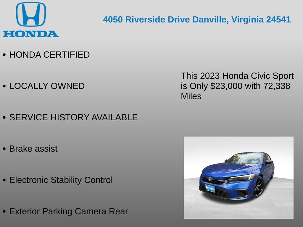 Used 2023 Honda Civic Sport image 7