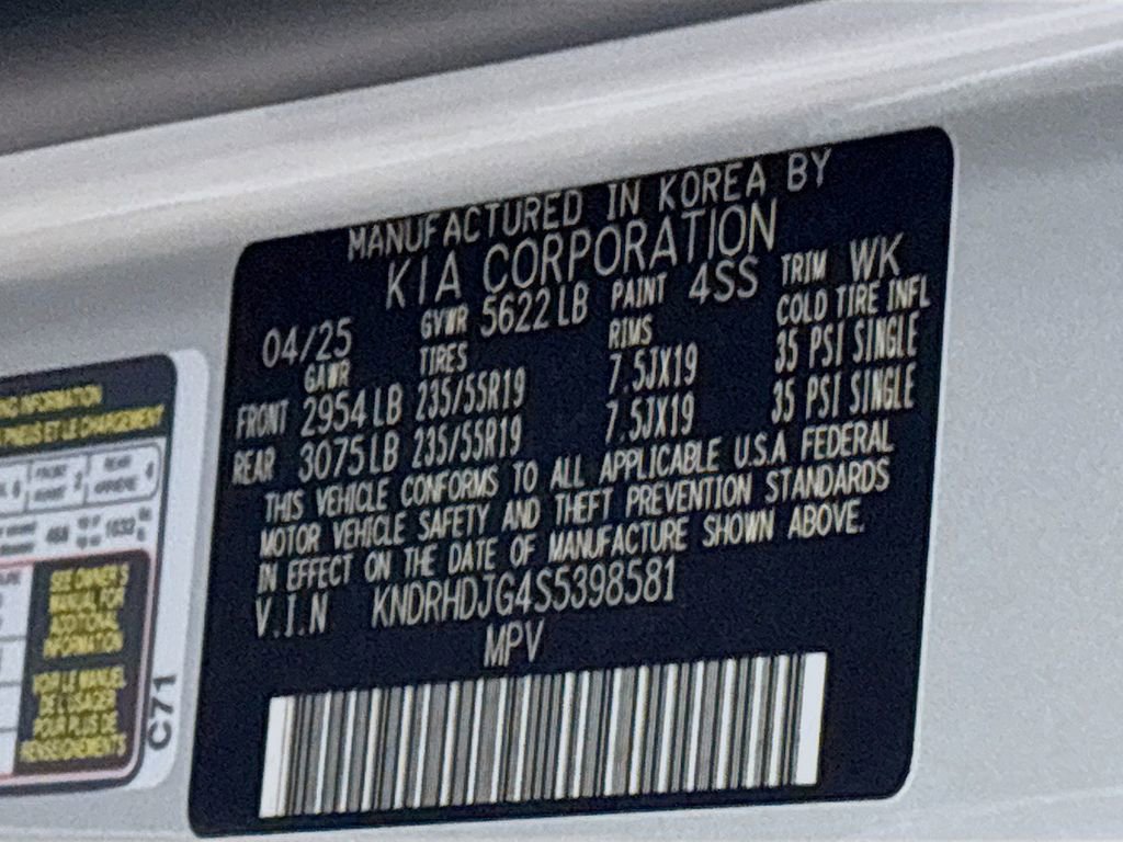 New 2025 Kia Sorento EX image 26