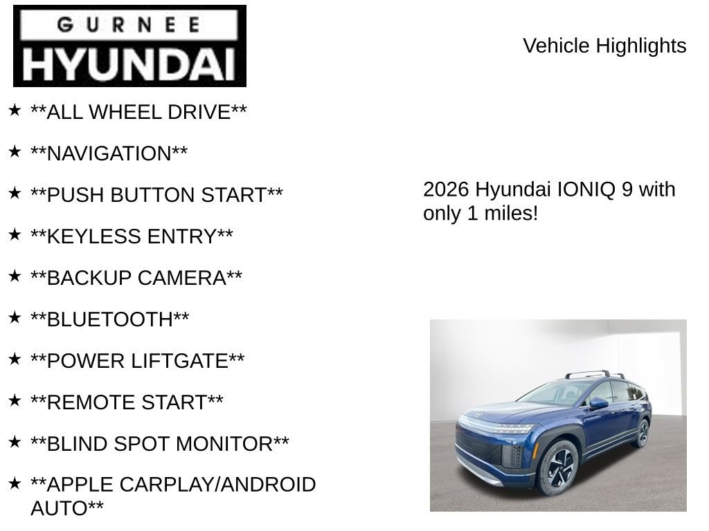 New 2026 Hyundai Ioniq 9 SE image 8