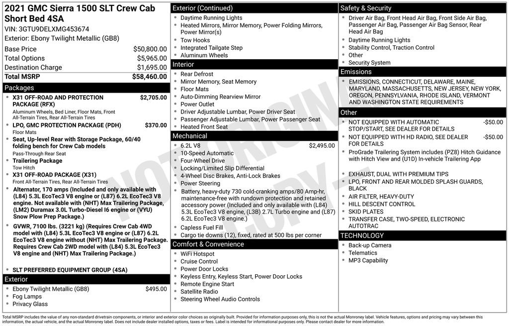 Certified 2021 GMC Sierra 1500 SLT image 13