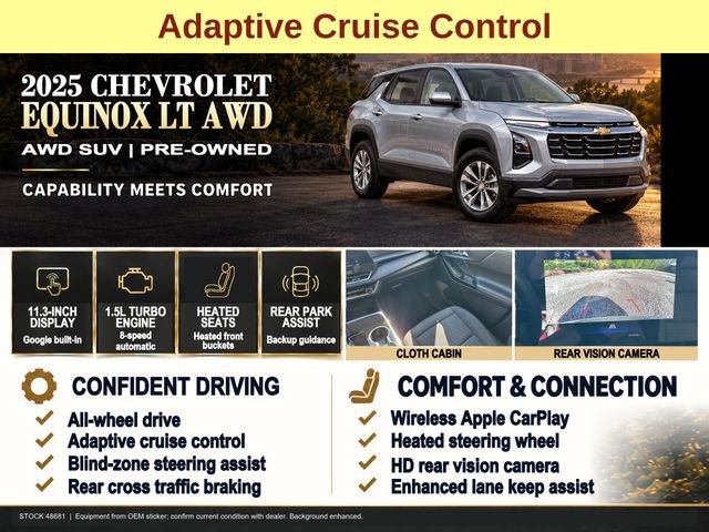 Certified 2025 Chevrolet Equinox LT AWD/4WD image 8