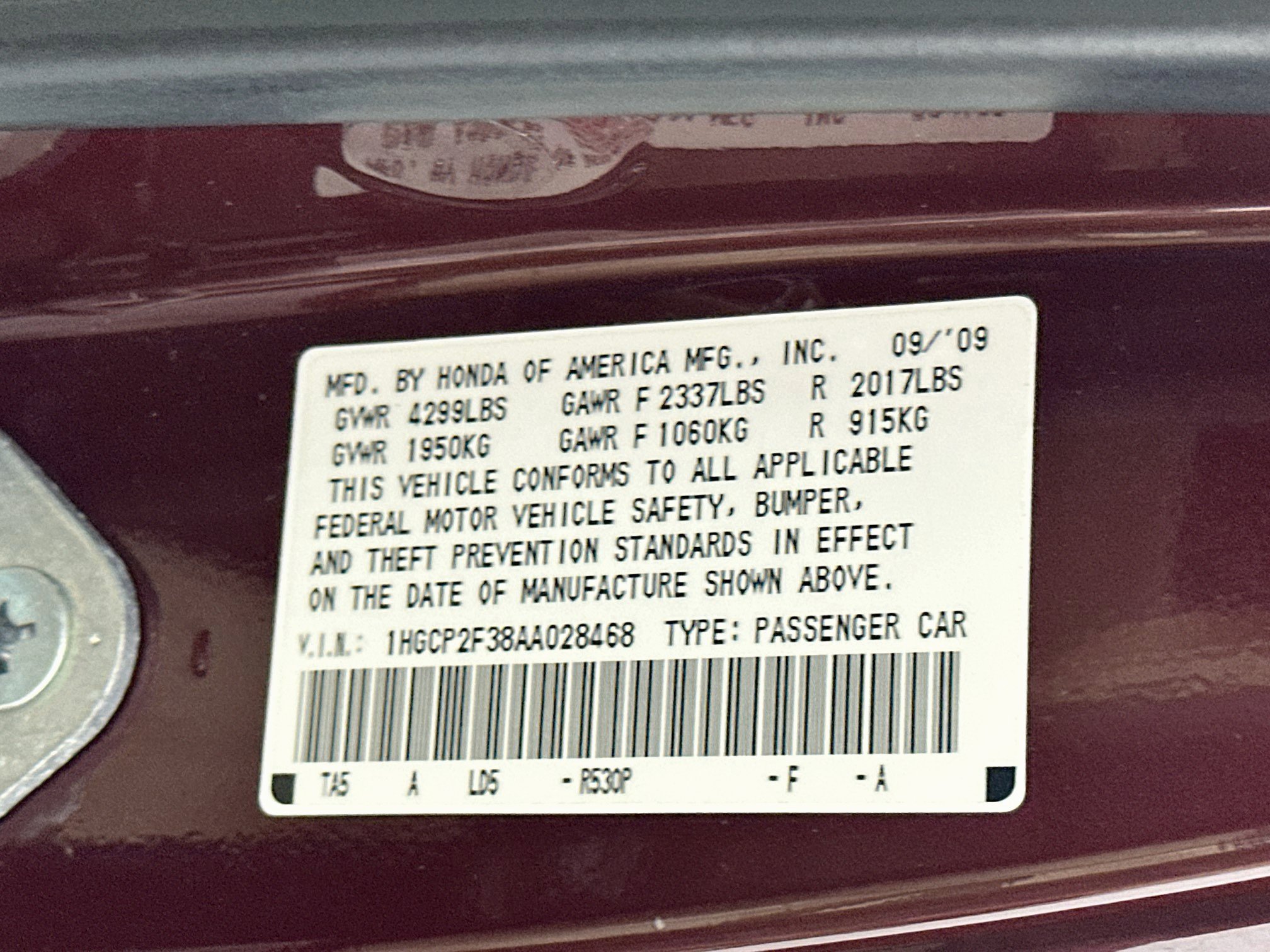 Used 2010 Honda Accord LX image 12