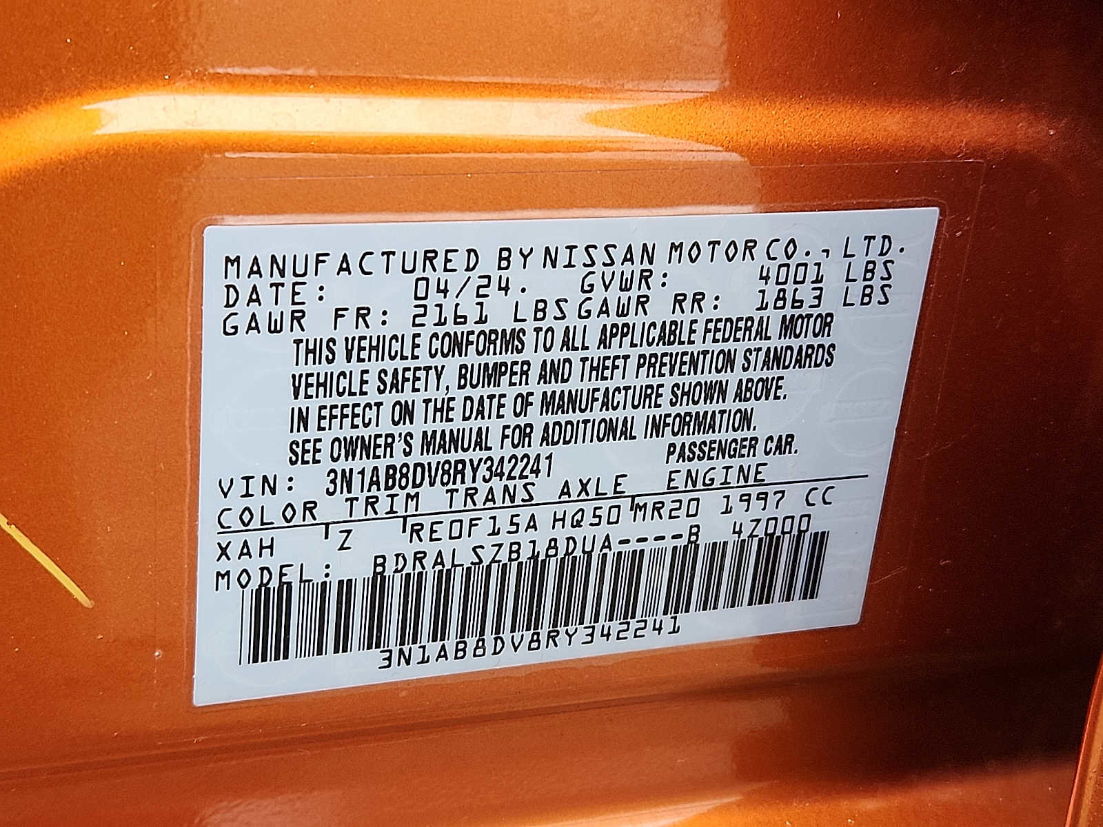 Used 2024 Nissan Sentra SR w/ SR Premium Package image 27
