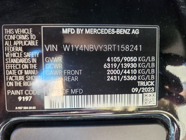 Used 2024 Mercedes-Benz Sprinter 144 Cargo w/ Acoustic Package image 29