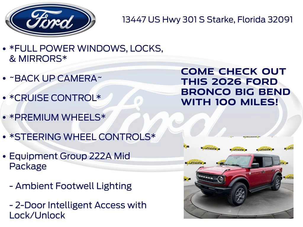 New 2026 Ford Bronco Big Bend AWD/4WD image 10