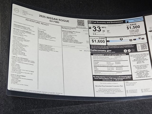 Used 2025 Nissan Rogue SV w/ SV Premium Package image 16