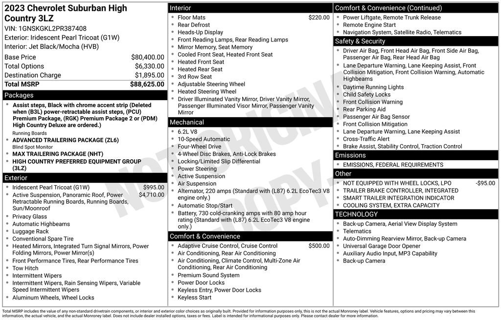 Used 2023 Chevrolet Suburban High Country image 13