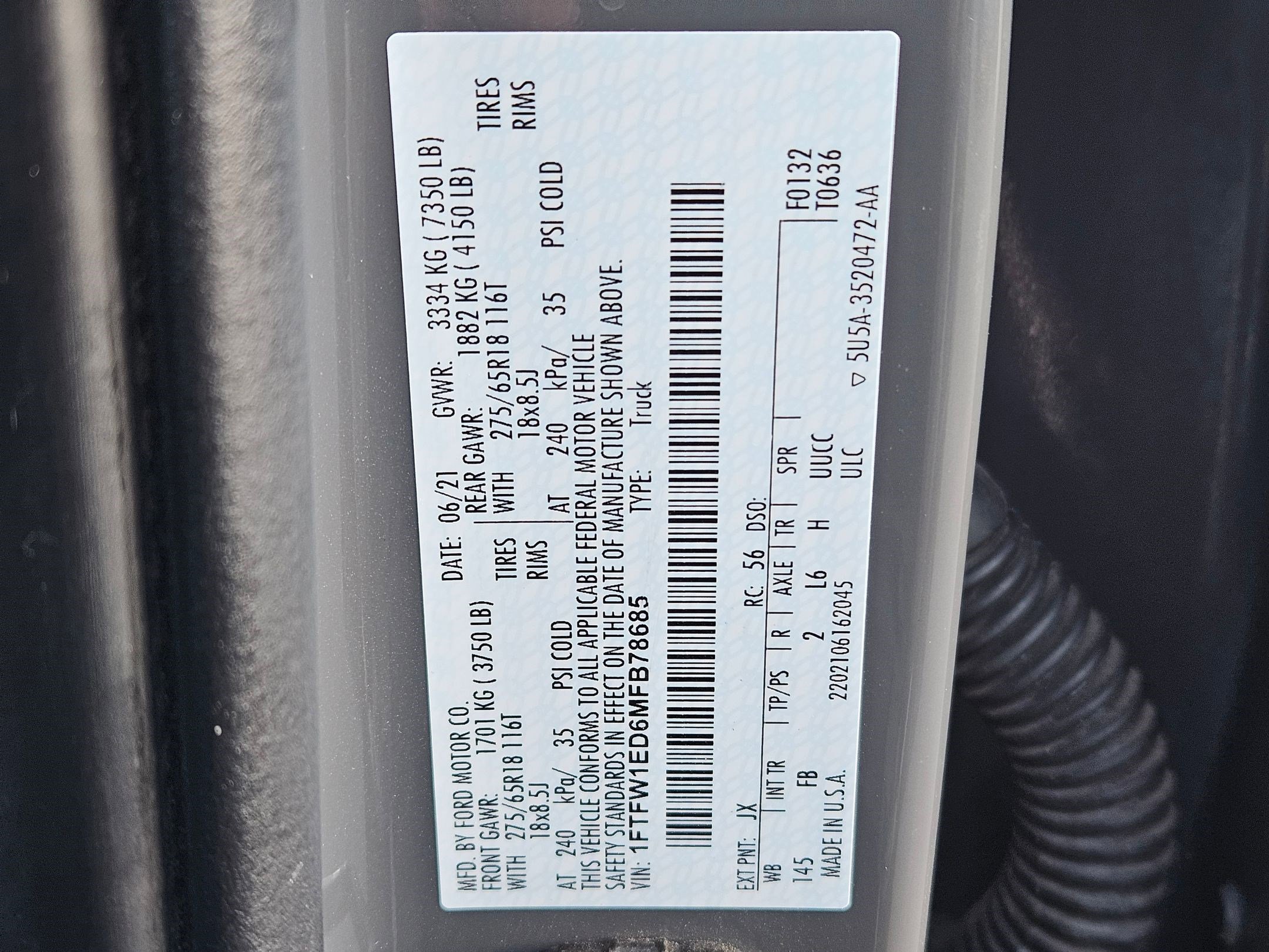 Used 2021 Ford F150 XLT w/ Equipment Group 302A High AWD/4WD image 35