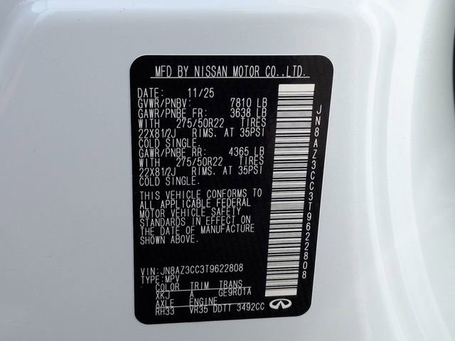 New 2026 INFINITI QX80 Autograph w/ Premium Cargo Package image 34