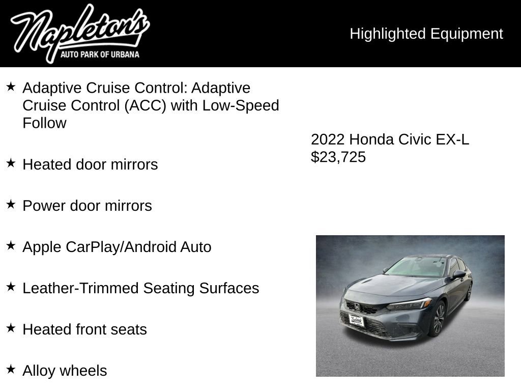 Used 2022 Honda Civic EX-L image 7