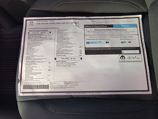New 2026 RAM 2500 Big Horn AWD/4WD image 18