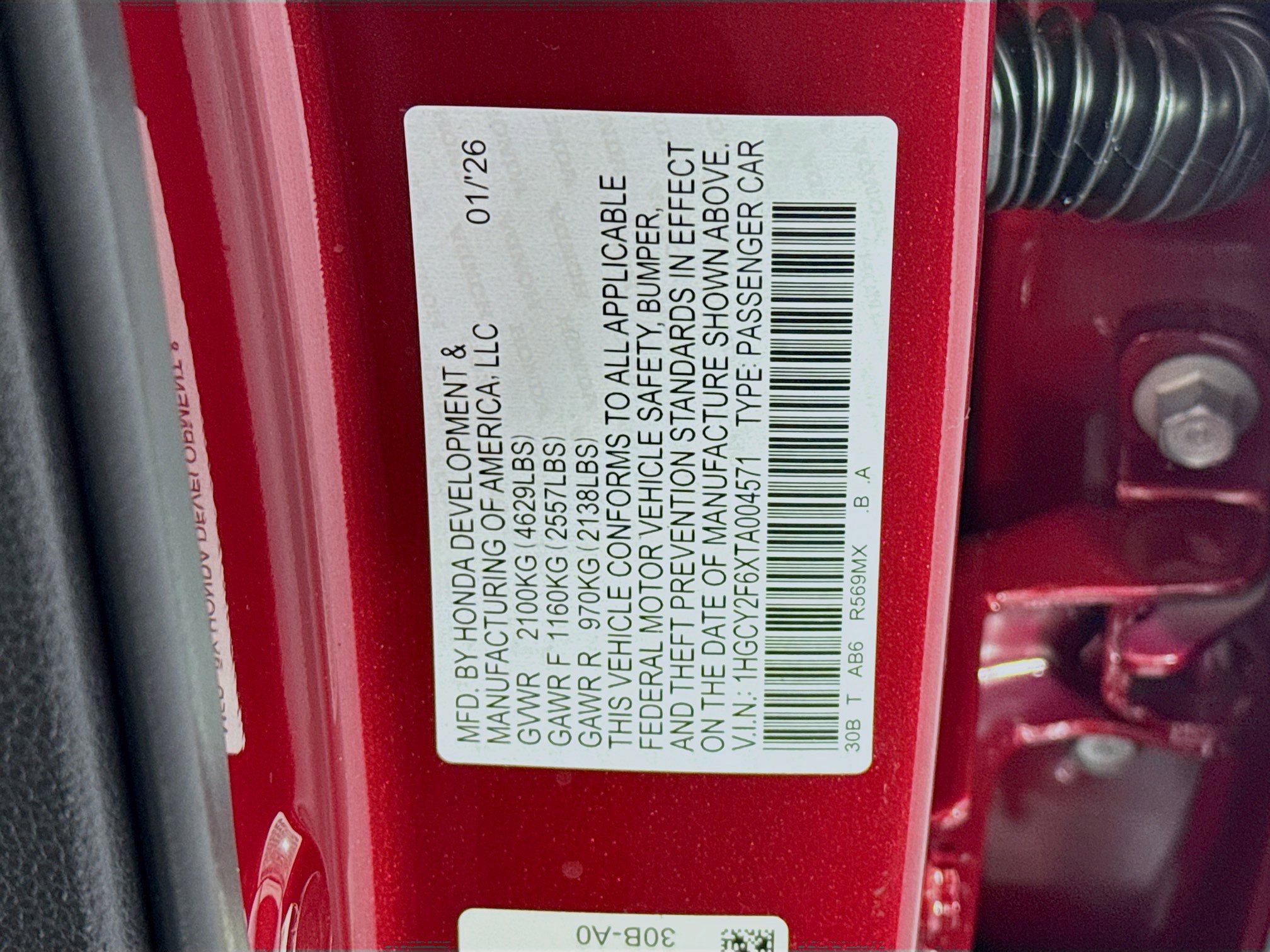 New 2026 Honda Accord EX-L image 32