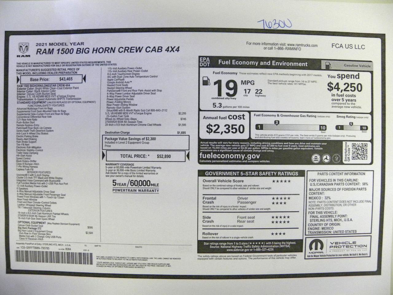 Used 2021 RAM 1500 Big Horn AWD/4WD image 21
