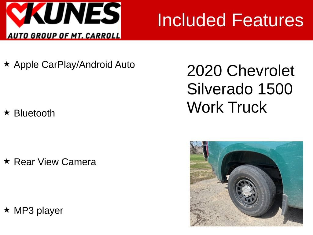 Used 2020 Chevrolet Silverado 1500 W/T RWD image 3
