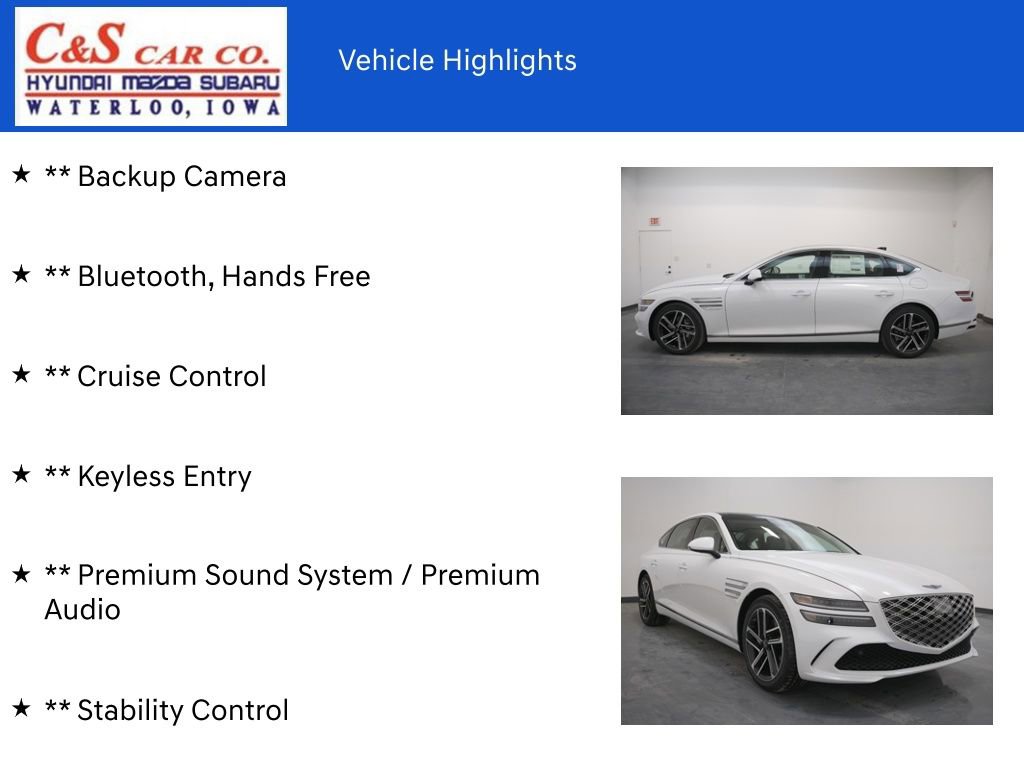 New 2025 Genesis G80 2.5T Advanced image 7