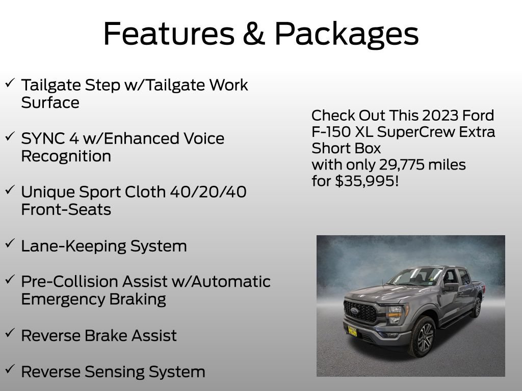 Certified 2023 Ford F150 XL w/ STX Appearance Package AWD/4WD image 13