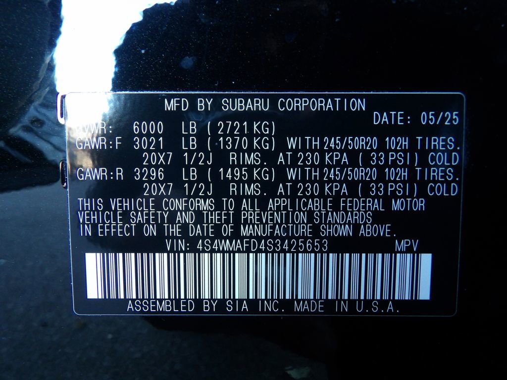 Used 2025 Subaru Ascent Onyx Edition w/ Onyx Package image 34