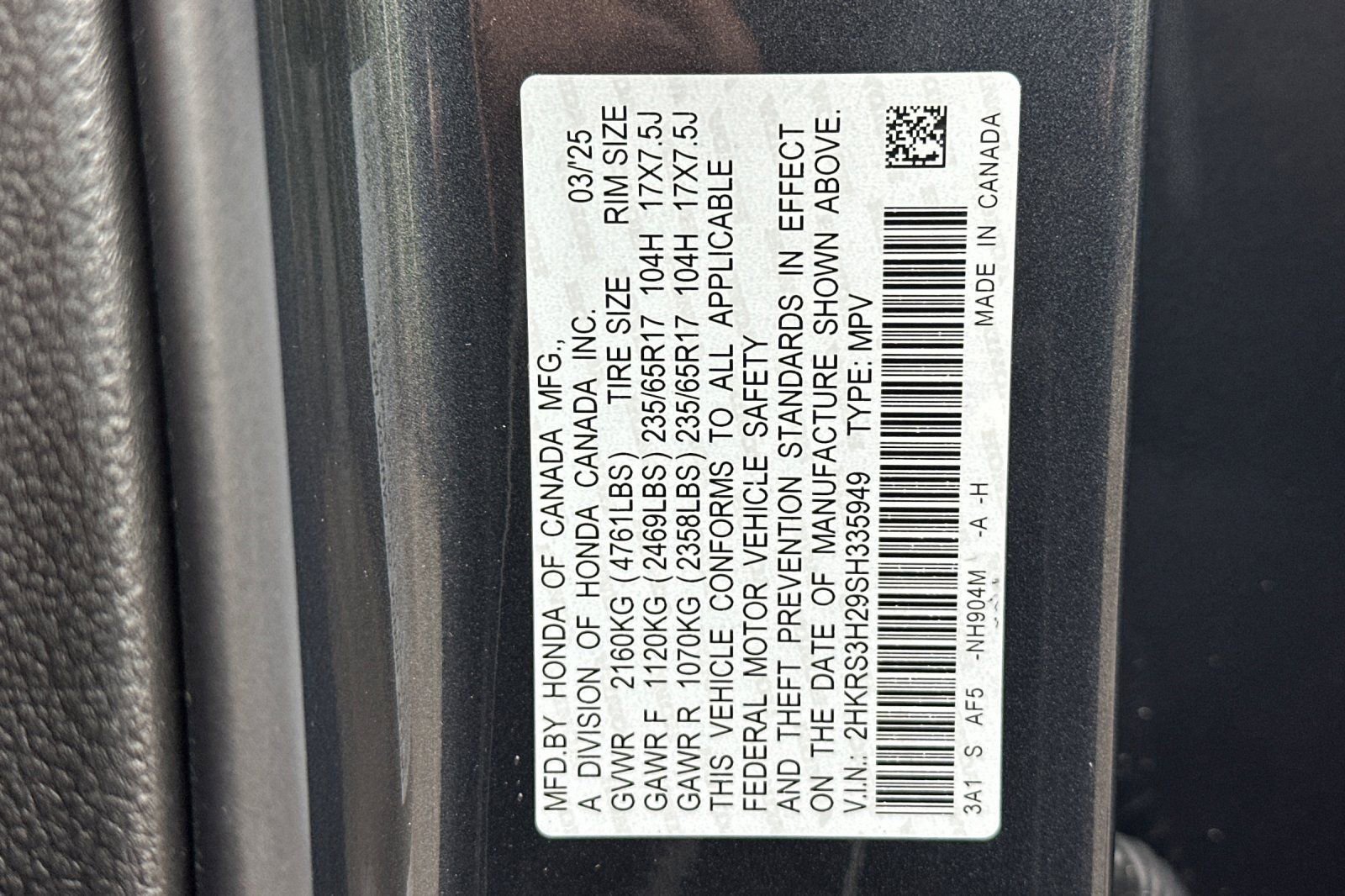 Certified 2025 Honda CR-V LX image 35