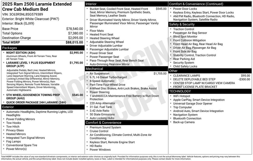 Used 2025 RAM 2500 Laramie w/ Night Edition image 32