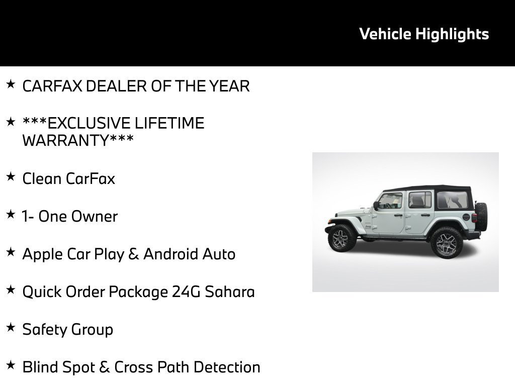 Used 2024 Jeep Wrangler Unlimited Sahara w/ Safety Group AWD/4WD image 5