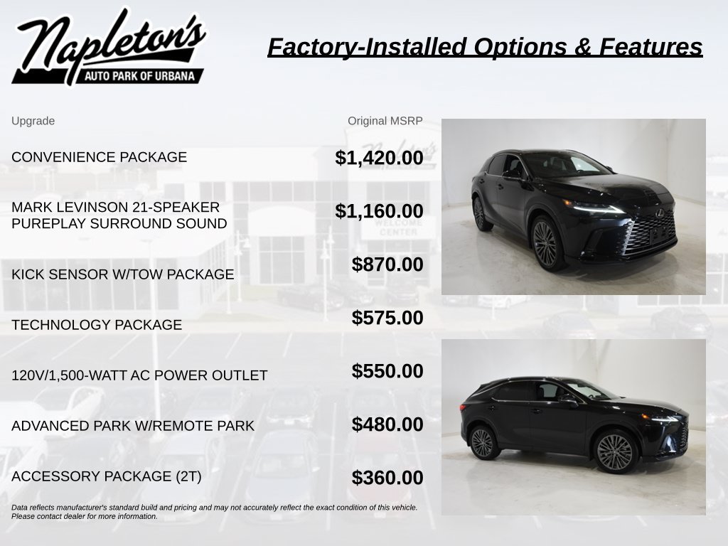 Used 2026 Lexus RX 350 w/ Convenience Package AWD/4WD image 4