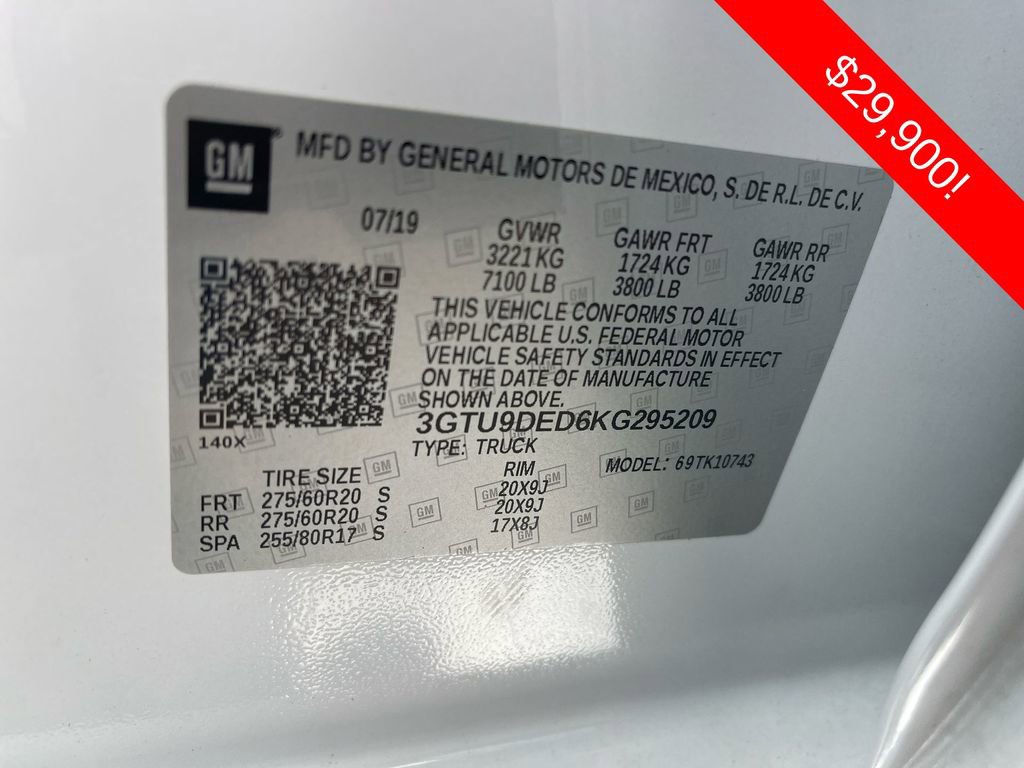 Used 2019 GMC Sierra 1500 SLT w/ SLT Premium Plus Package image 34